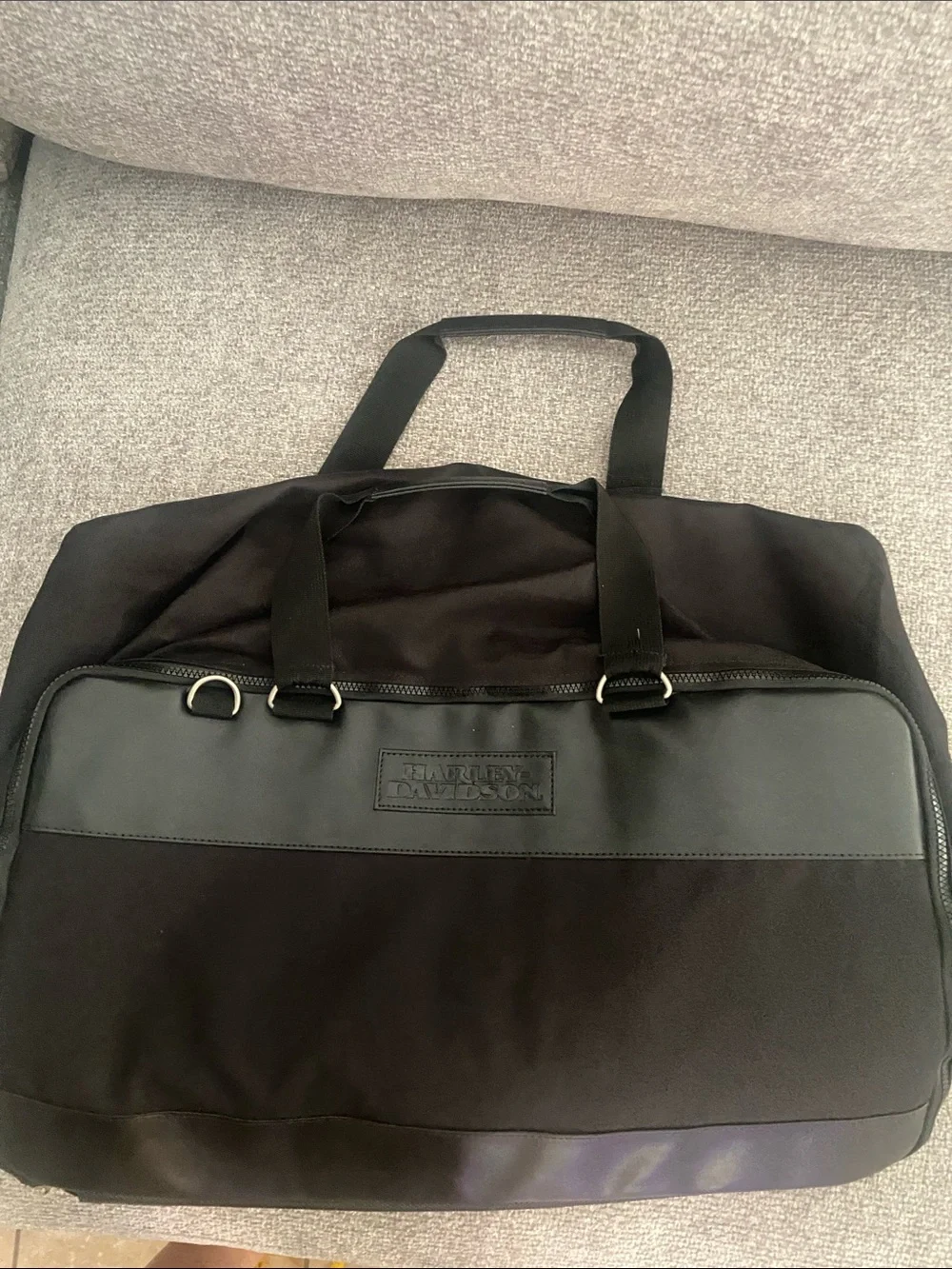Harley-Davidson Black Two-Tone Duffel Bag